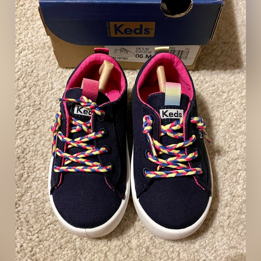 Keds NWT toddler (sz6) blue & pink